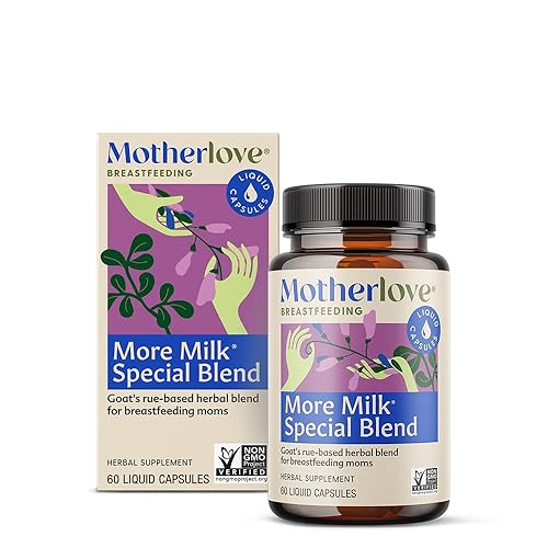 Motherlove More Milk Special Blend Vegan Capsules (60 caps) Herbal Lactation Supplement w/ Goat’s Rue to Build Mammary Tissue & Enhance Breast Milk Supply for Nursing & Pumping Moms—Organic Herbs, Non-GMO