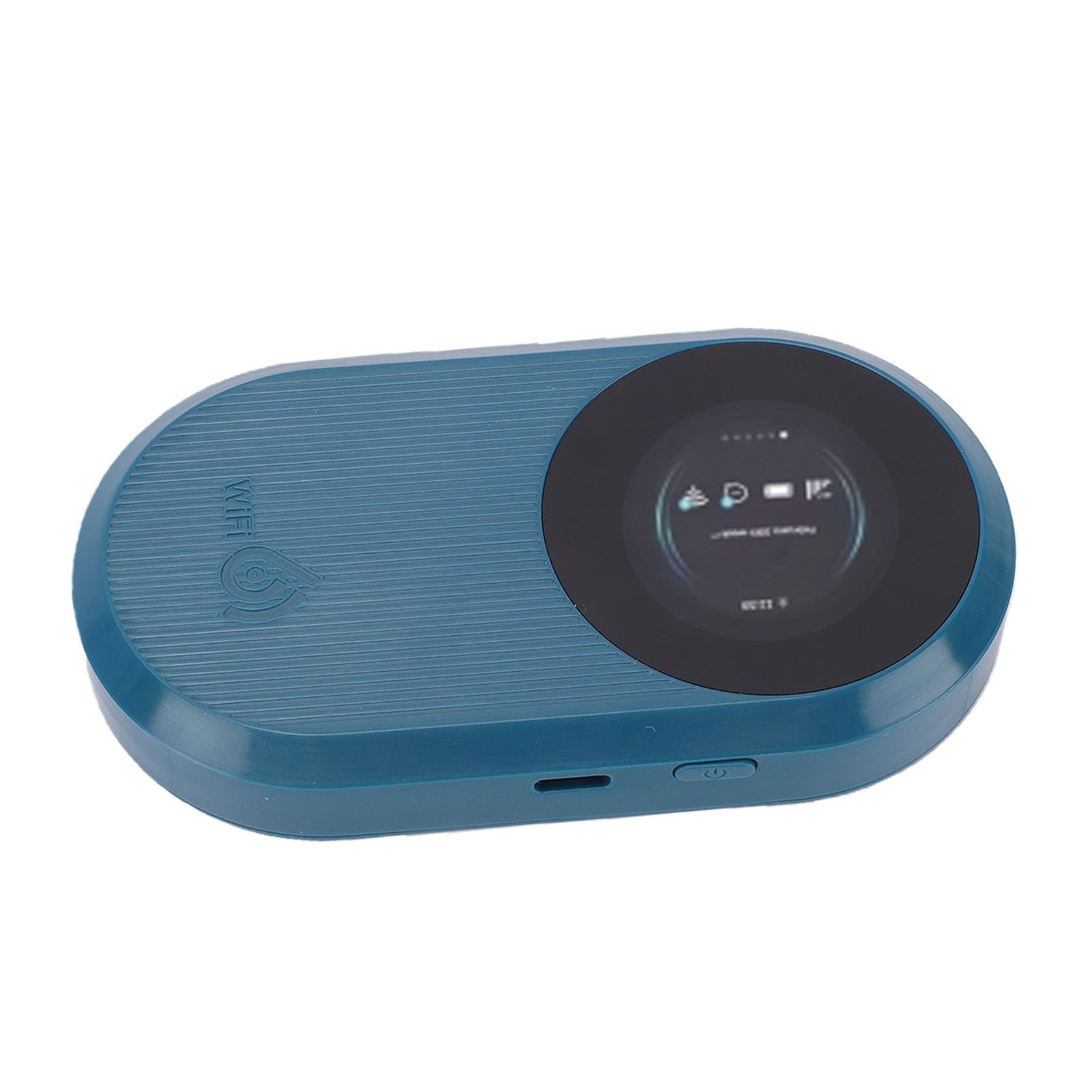 Router LTE portatile 4G WiFi 6, dispositivo ad alta velocità da 3000 mAh per viaggiatori, compatibile con 32 utenti, con display LED con slot SIM (blu)