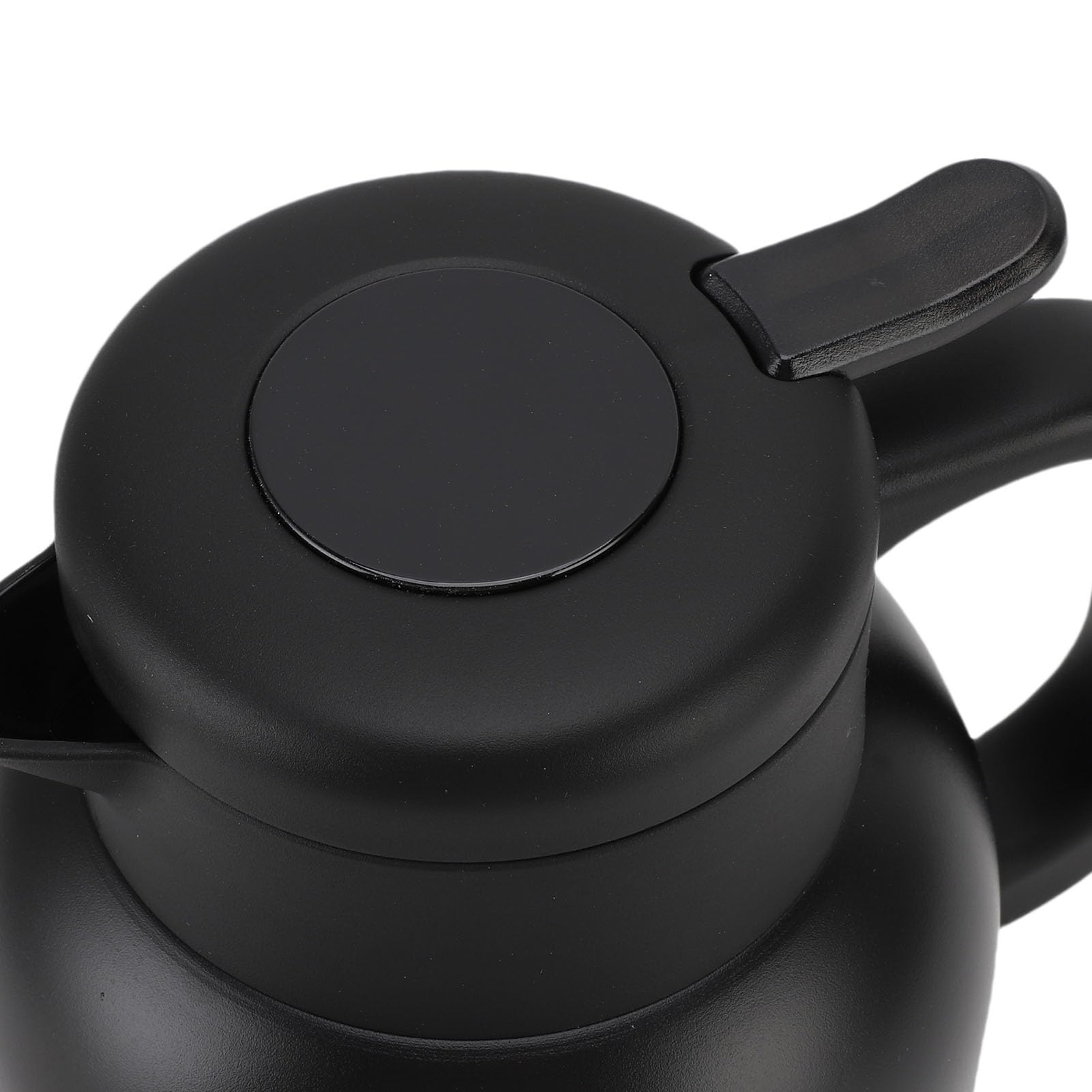 Dispensador de Acero Inoxidable Al Vacío 1500ml con Infusor de Malla Fina y Pantalla de Temperatura para Café Té Bebida Caliente Retención de Calor 24 Horas (BLACK)