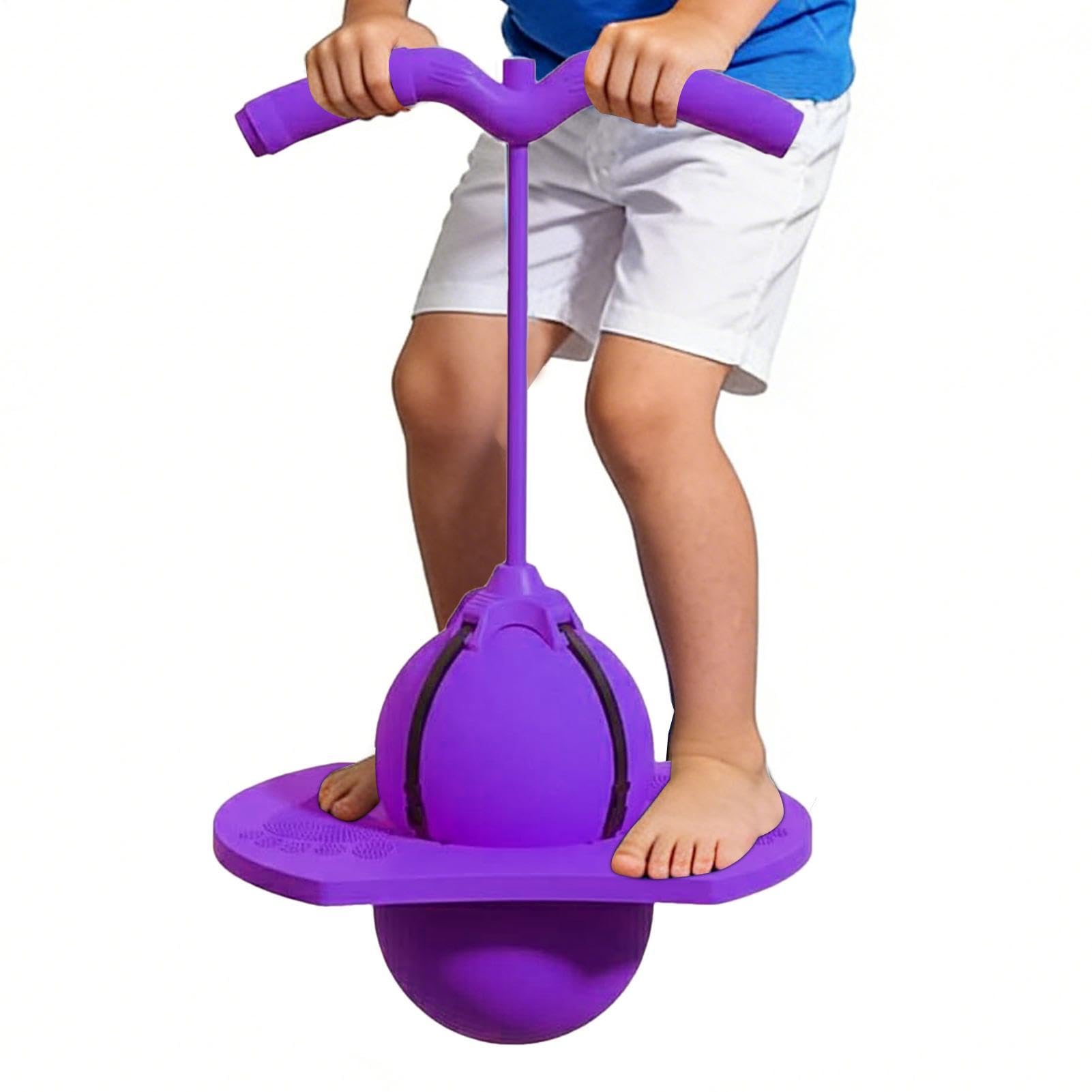 Generico Pallone Per Saltare Con Manico, Palla Per Saltare Antiscivolo, Altezza Regolabile Palla Rimbalzante, Giocattolo Rimbalzante Per Bambini Ragazzi Adulti Allenamento Equilibrio Esterno Interno