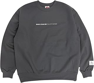 BEN DAVIS スウェット ベンデイビス ロゴ 発泡 バックプリント トレーナー メンズ ロゴ刺繍 スエット 裏起毛