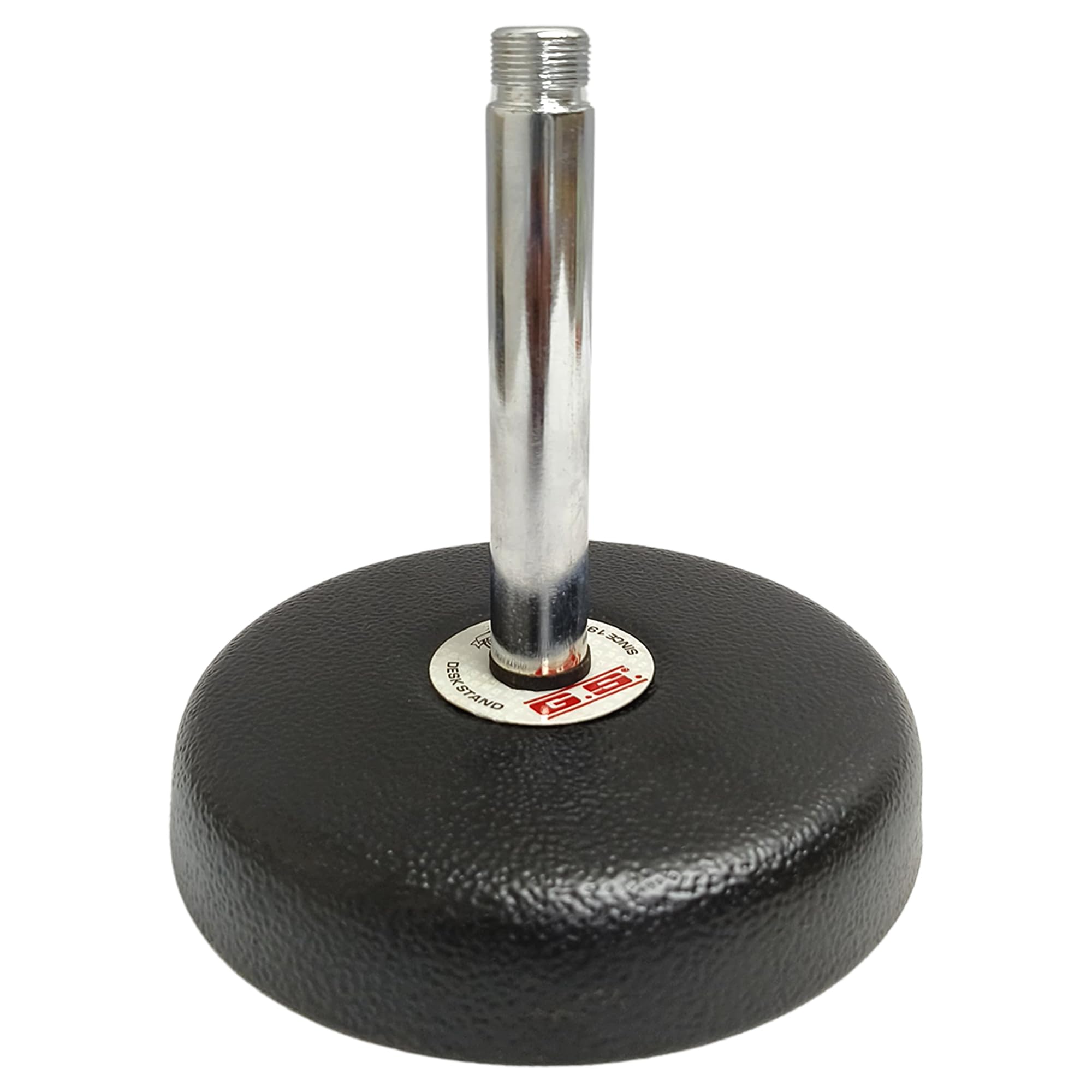 generic Small Table Desktop Microphone 16 CM Height Stand with Metal Base Stand (Silver, Black)-picture-31