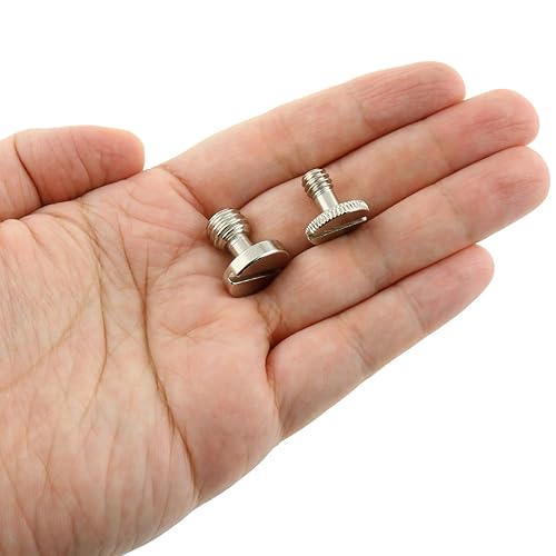 Miniatura 5 de 6 tornillos de liberación rápida para cámara, 3 tornillos de 38 pulgadas y 3 tornillos de cámara de placa de liberación rápida (QR) para trípode de