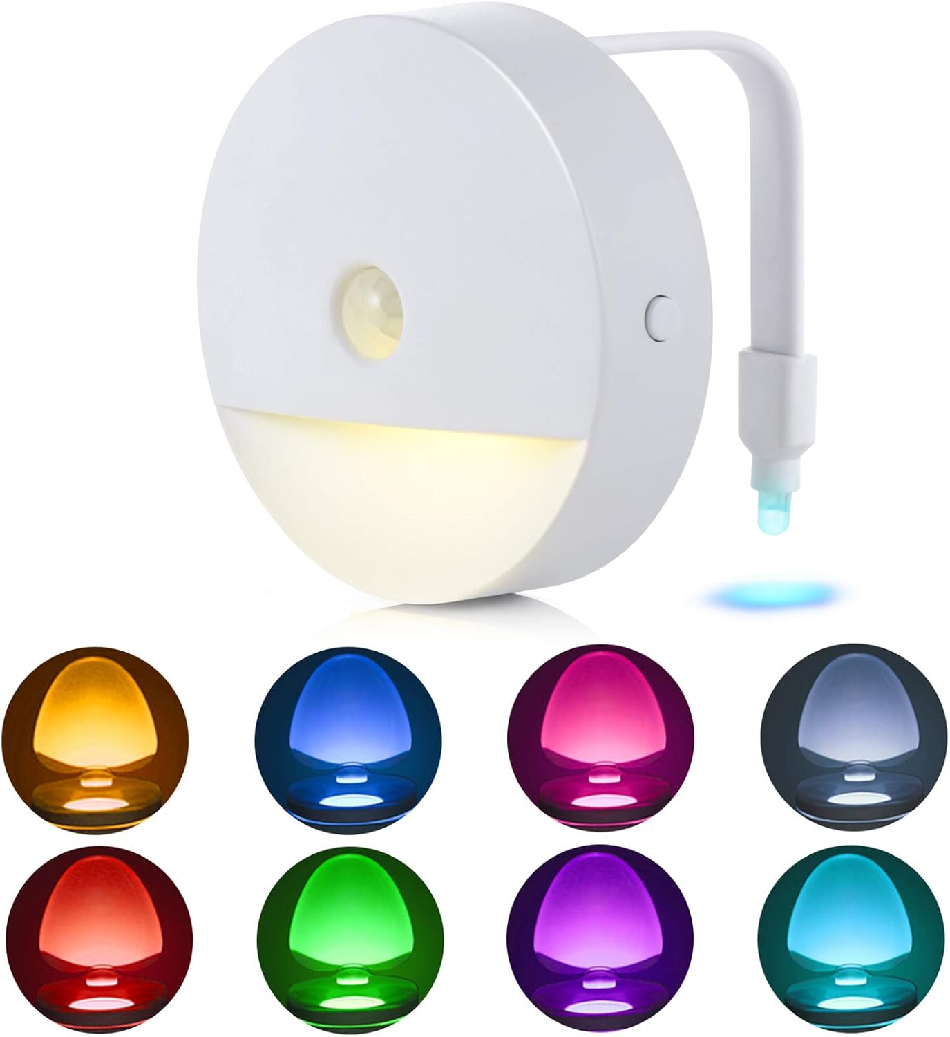 Automatic Sensor Night Light Sunnest LED Toilet Night Light Battery