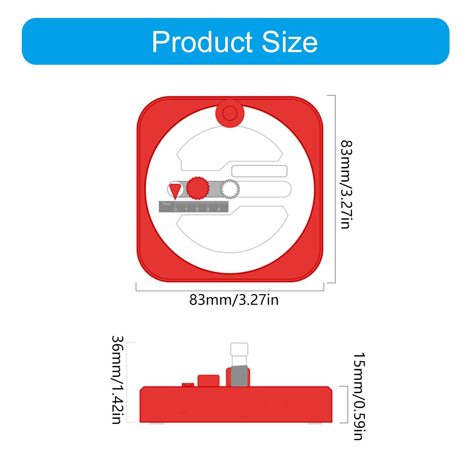 Precisions Hobby - Cortador circular (1 – 45 mm) para manualidades de papel, álbumes de recortes, bricolaje, manualidades, rotaciones