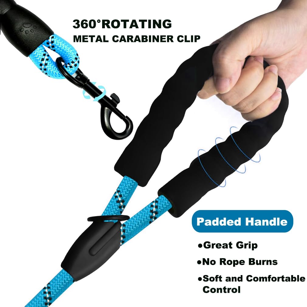 1 PC Dog Lead, Dog Leash, 2 m Reflective Dog Leads, Dog Training Leash, Dog Lead with Soft Padded Handle, Nylon Dog Leads - Image 3