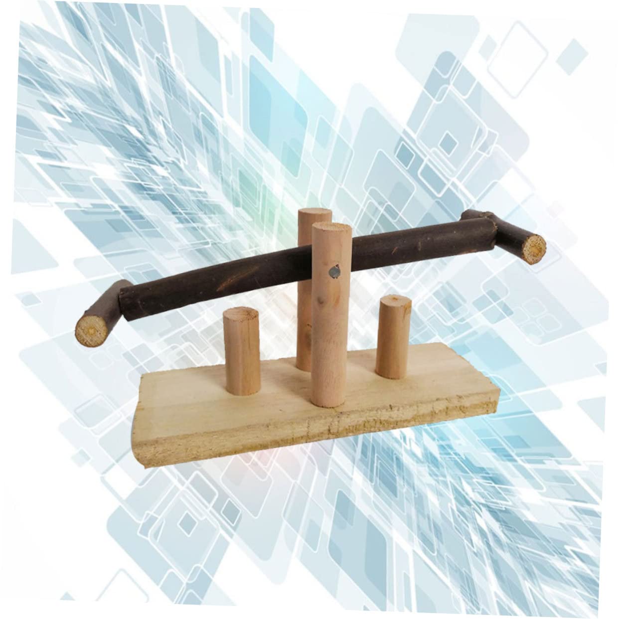 YARNOW 3 Pz altalena per animali domestici bambù animale domestico altalena in legno pappagalli oscillanti giocattolo giocattoli altalena pappagallo morso in piedi Di legno