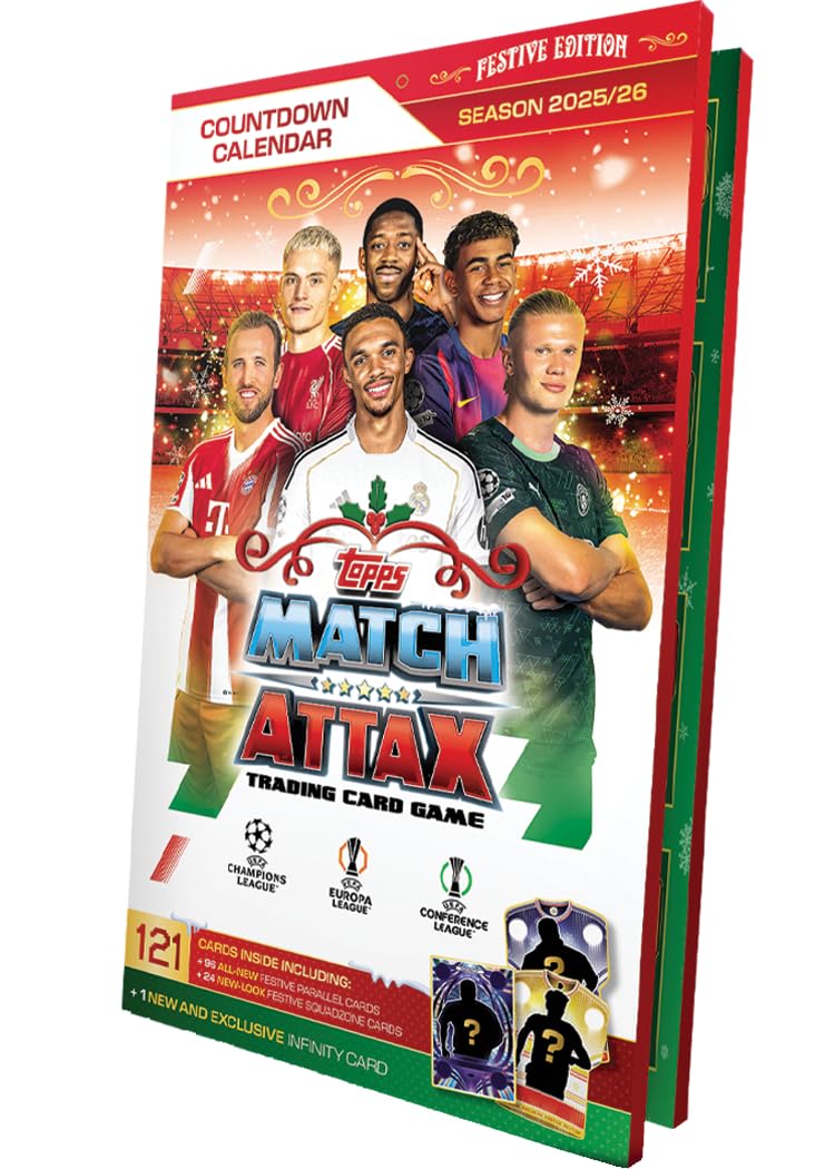 Amazon.com: Topps UCC Match Attax 2025/26 - Advent Calendar - 121