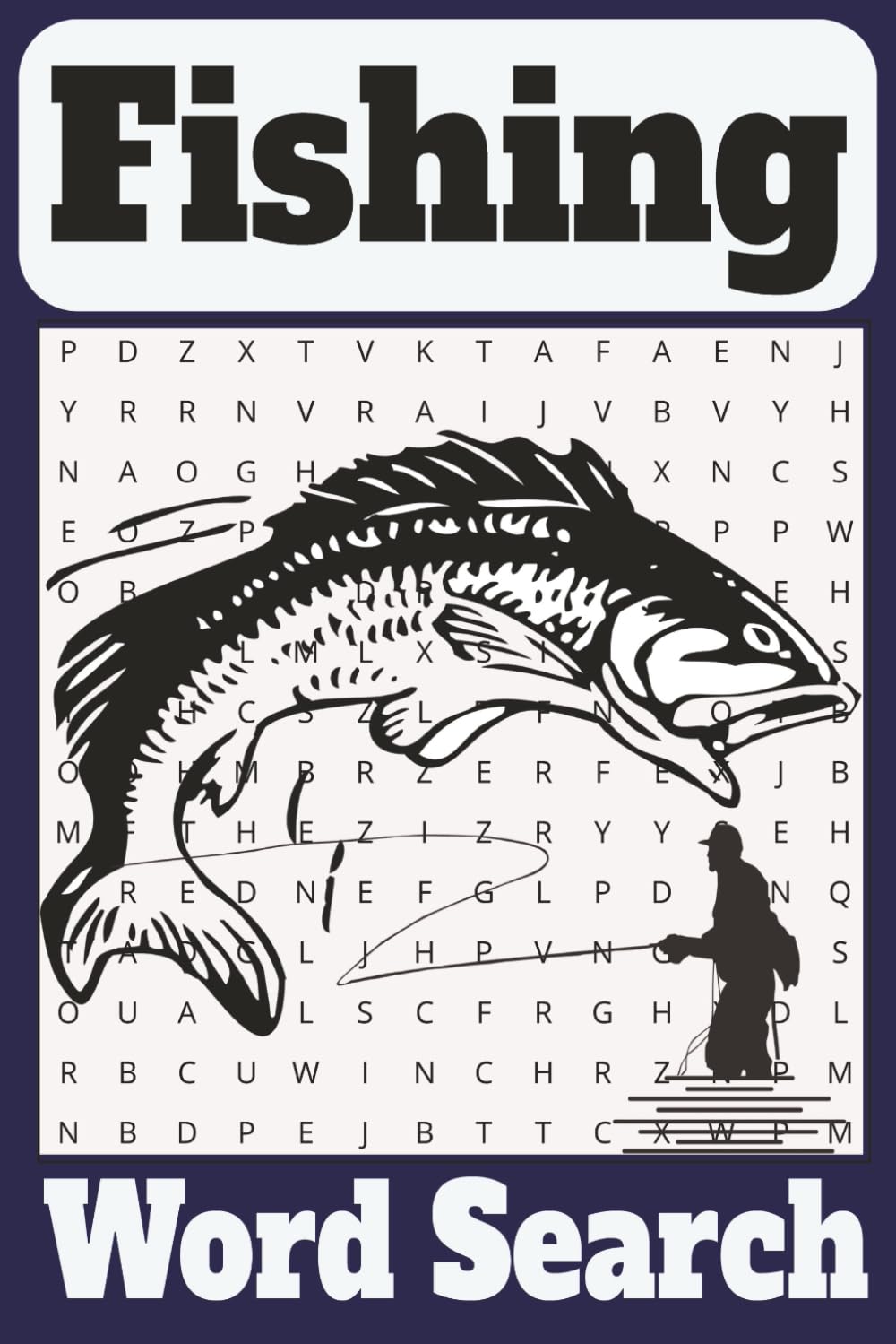 Fishing Word Search: Funny Word Puzzle Book, Fishing themed brain exercise puzzles