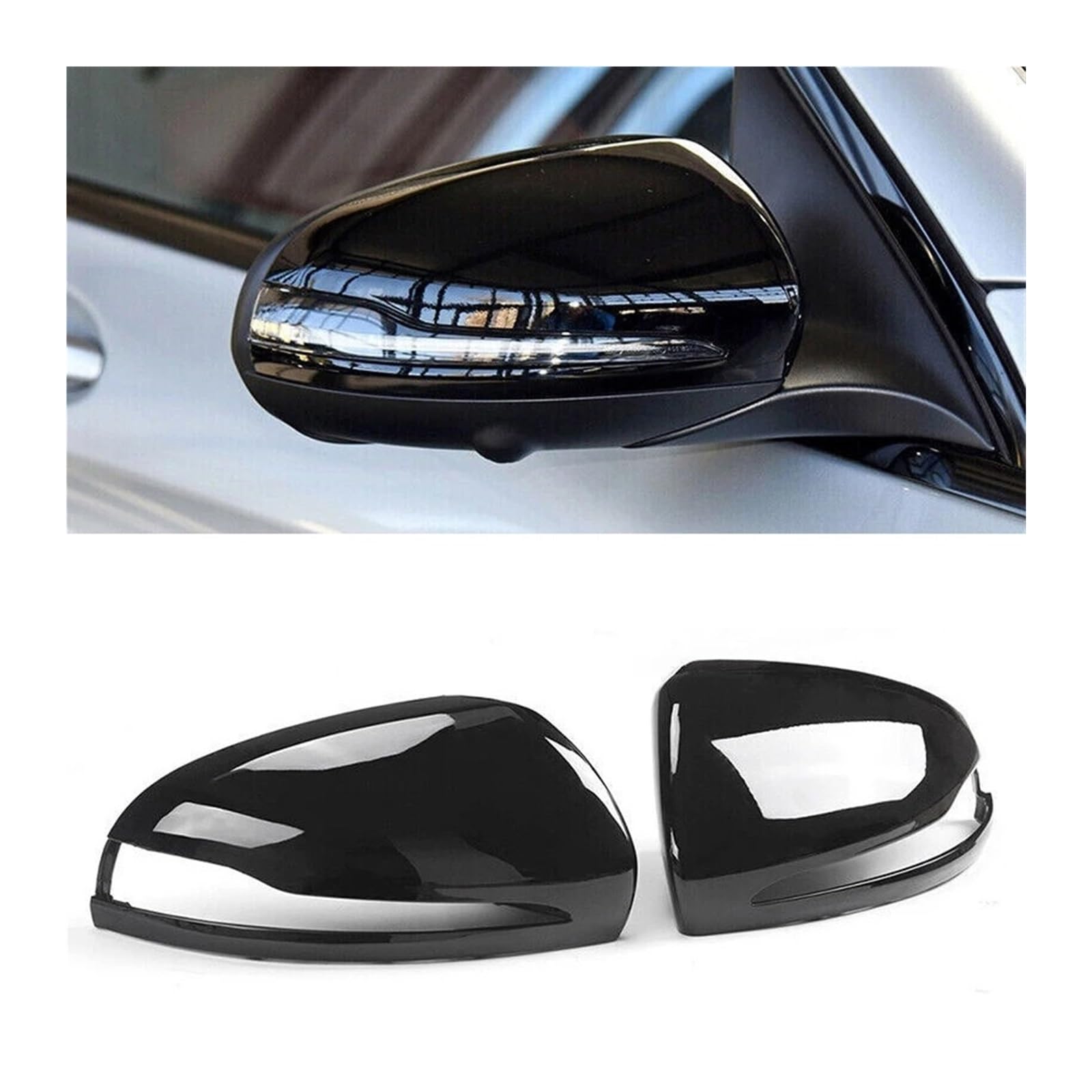 Coperture Degli Specchietti Retrovisori Di Ricambio Per Mercedes Benz Cs E Glc Classe W205 W222 W213 X253 - 4