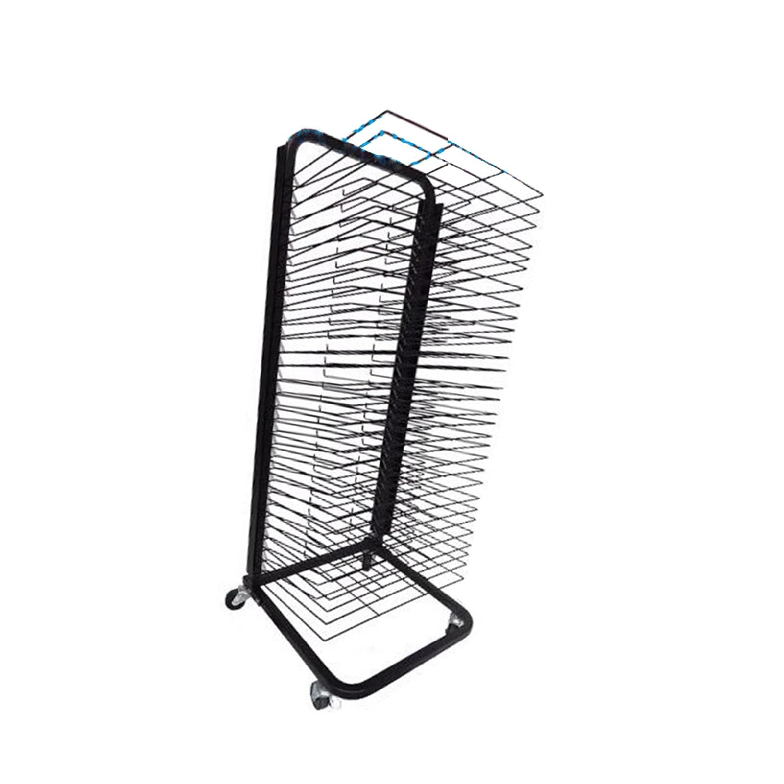 Aioneer 30 Tiers Paper Drying Rack, Foldable Drying Stand Organizer With Casters, For Kindergarten Classroom Studios Posters