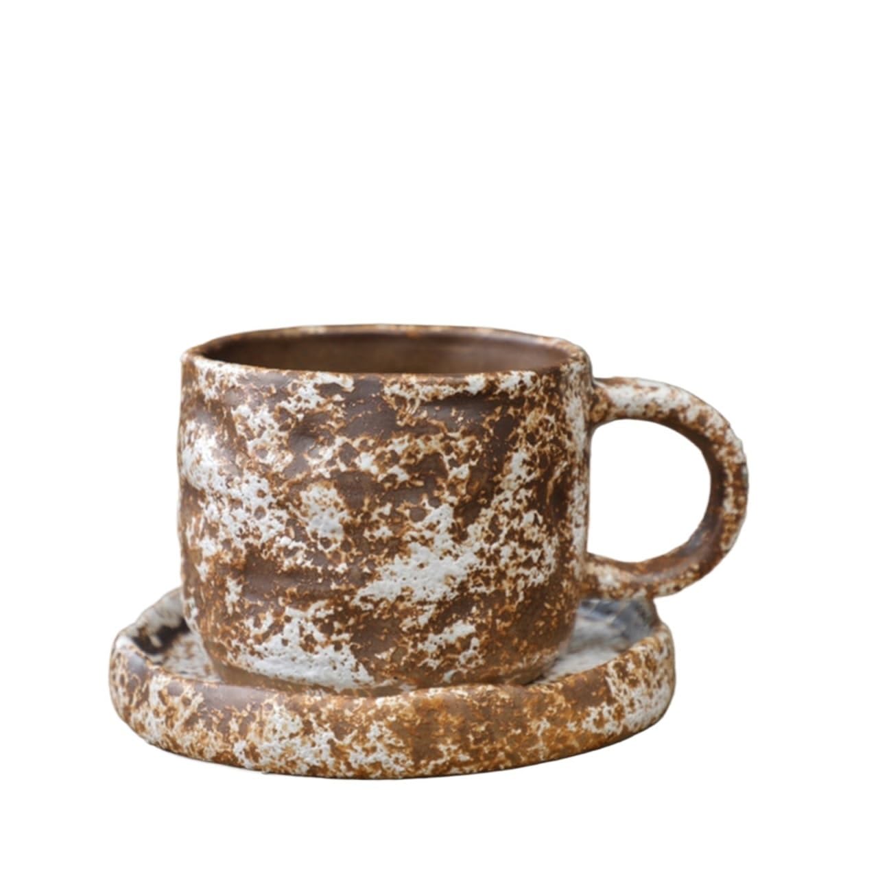 OLSKFUH Home Ceramic Household Coffee/Tea Cup With Plate Cafe With Handle Decor,
