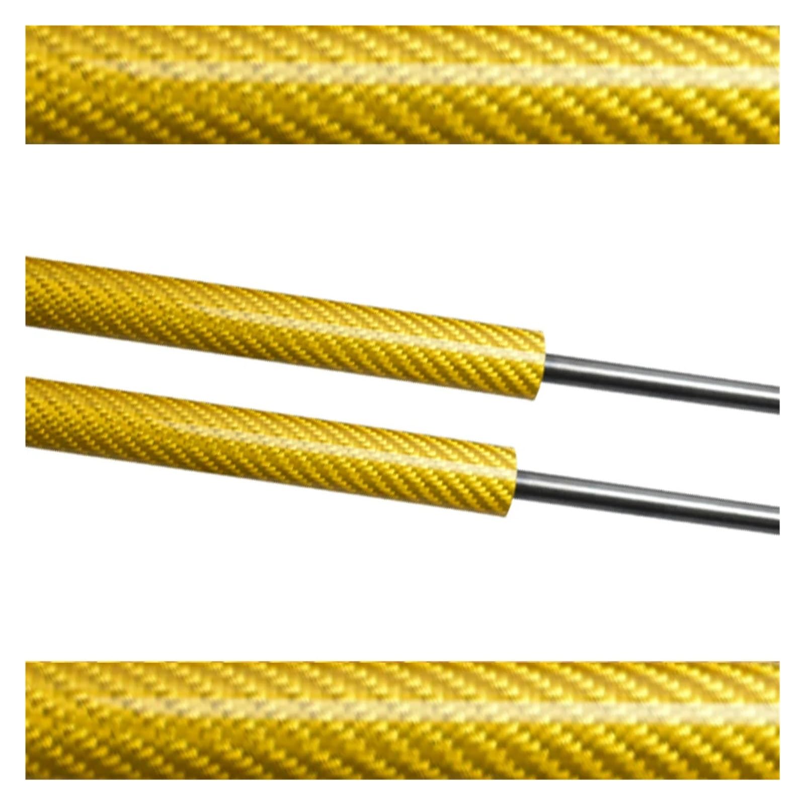 Hood Struts Compatible With Toyota Innova Zenix 3rd AG10 2023 2024 2025 Bonnet Modify Gas Spring Lift Support Shock Absorber Damper Prop Rod(Yellow carbon fiber)