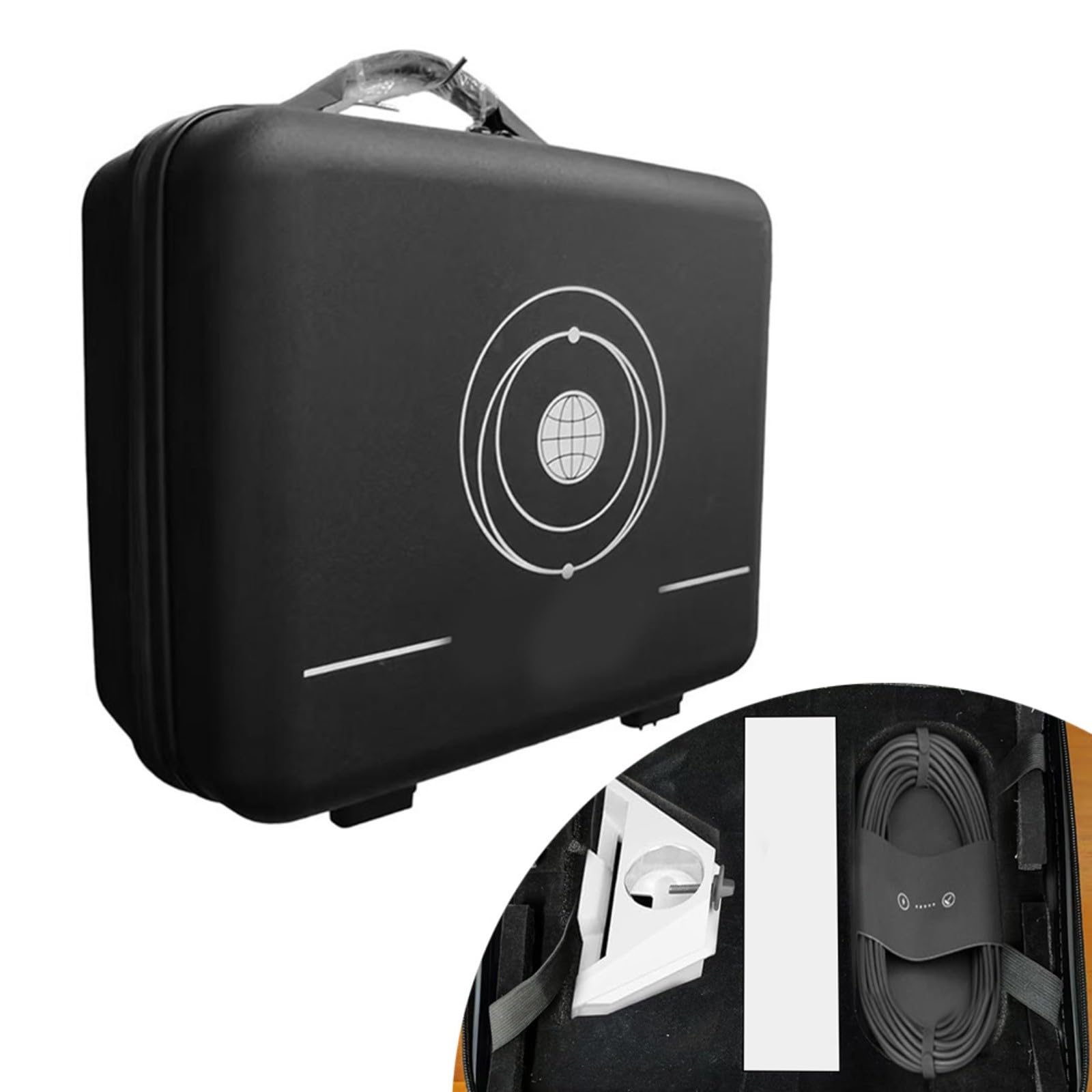 Reise-Tragetasche für Starlink Mini, Tragbare Reisehülle, Robuste Hartschale, Aufbewahrungs-Organizer-Tasche passt zu für Starlink Mini-Geschirr und Zubehör, 36 x 32 x 18 cm