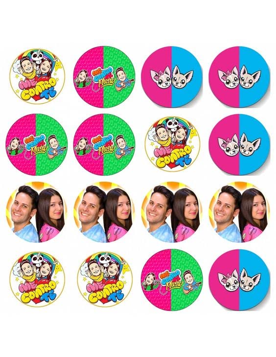 Cialda in Ostia per Decorazione Torte a tema Youtubers (Me Contro Te - Mod. N)