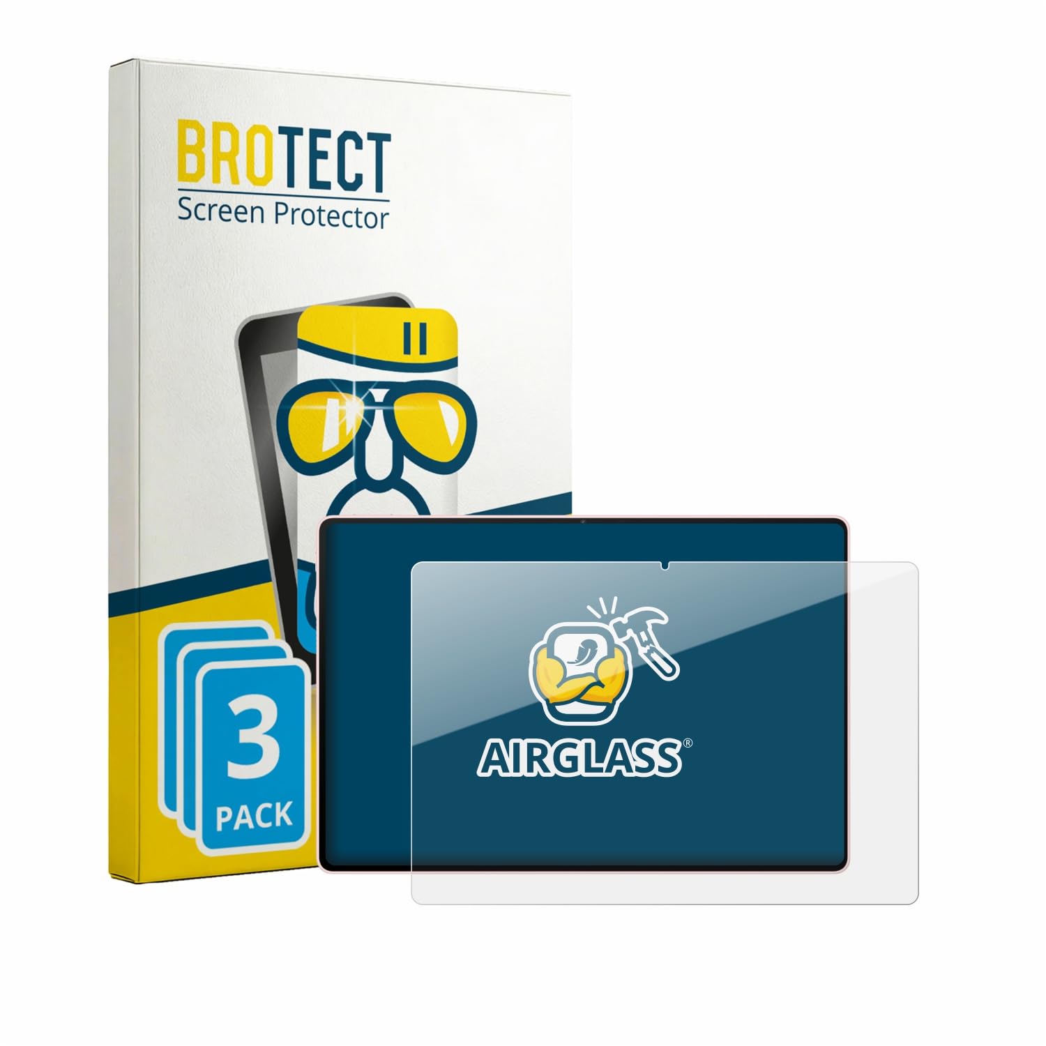 BROTECT Protector Pantalla Cristal para Huawei MatePad Air 2026 Protector Vidrio (3 Unidades) - [Dureza 9H, Anti-Arañazos]