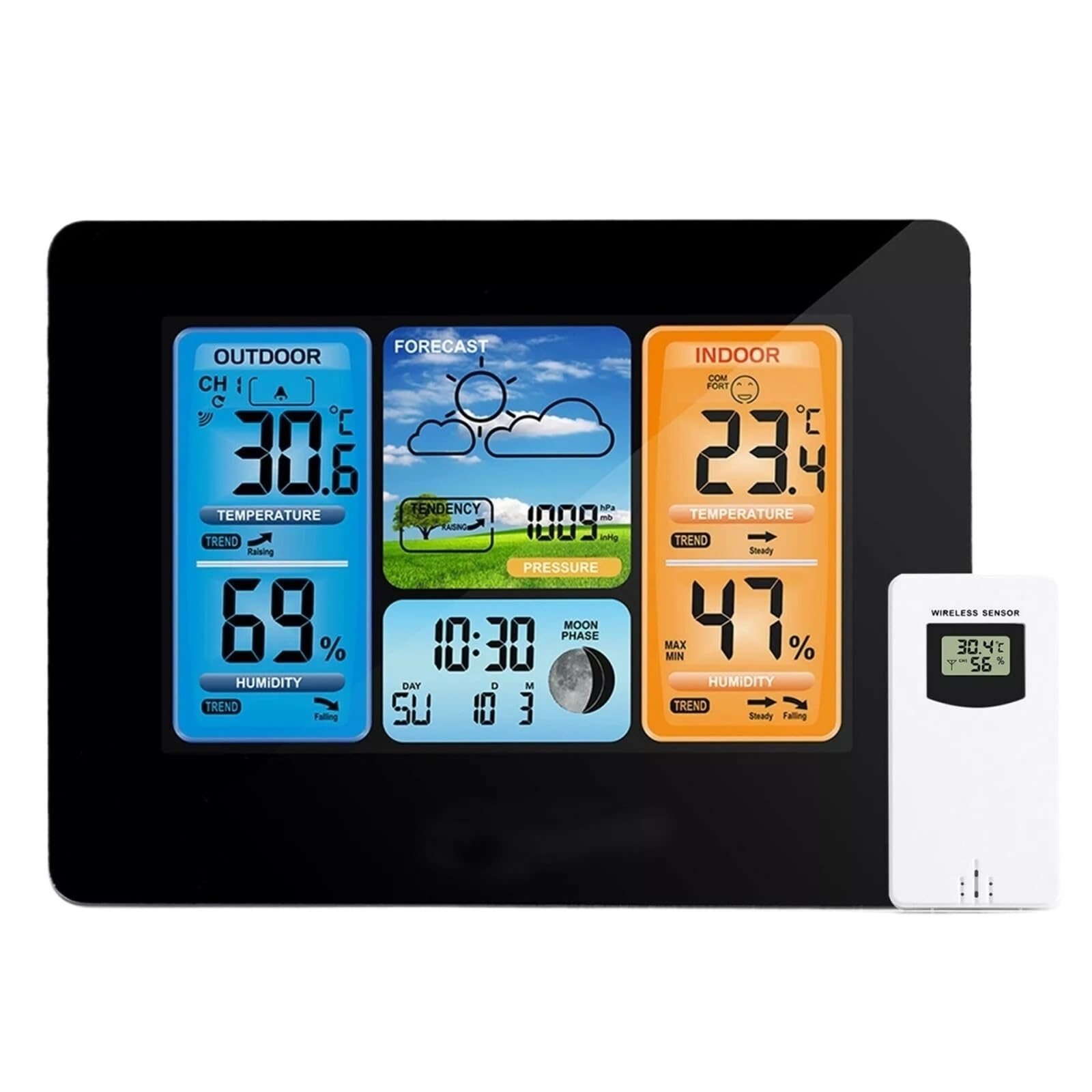 Stazione Meteorologica Digitale LCD Con Sensore Wireless