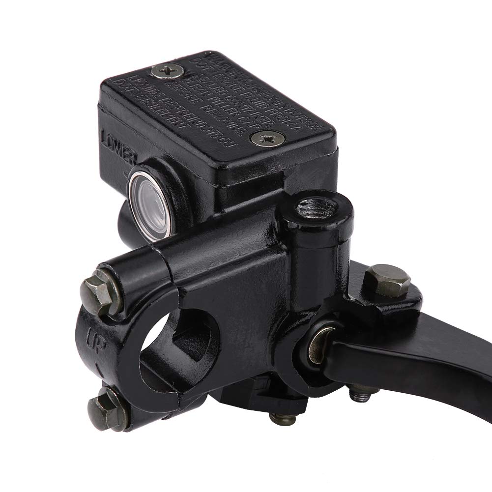 Rechter Hauptbremszylinder, Schwarz Universal ATV Motorrad Ersatz des Rechten Hauptbremszylinders für KL600 KLR250 650 300 400 450, Einstellbares Design, Stabile Leistung