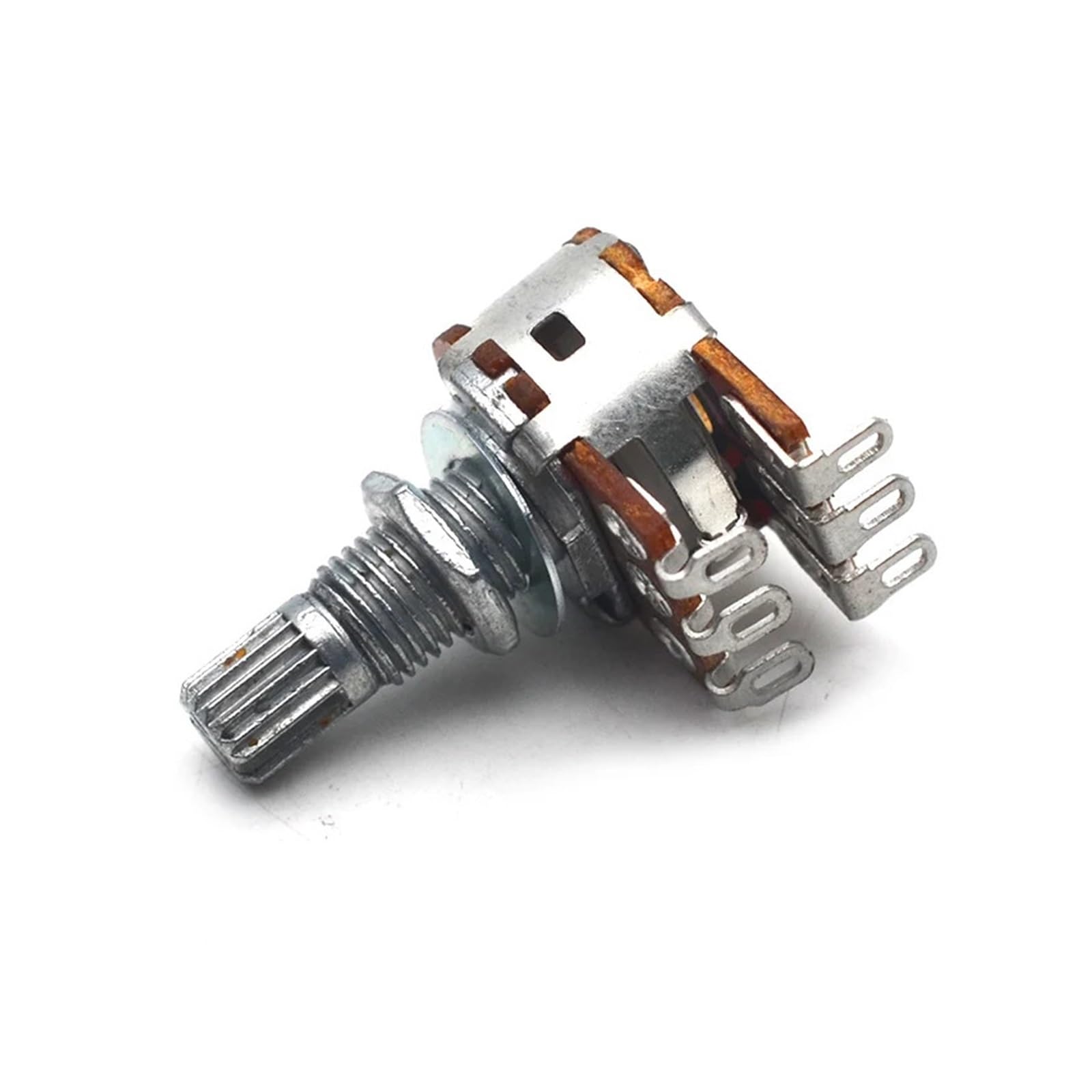 50 Uds doble equilibrio apilado tallo moleteado guitarra bajo Control de tono volumen potenciómetro interruptor-MN250K-MN500K(MN500K 50Pcs)