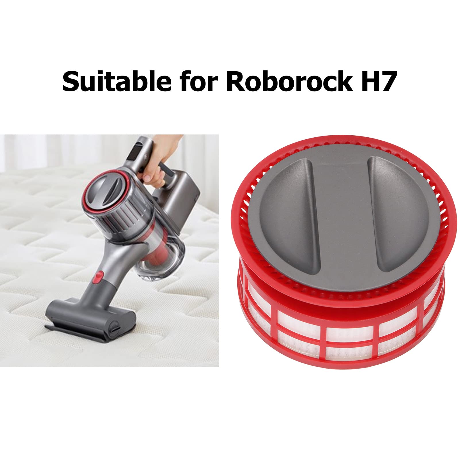 Pilipane Efficient Vacuum Cleaner Filter Replacement,Spare Parts for Roborock H7 Vacuum Cleaner Accessories