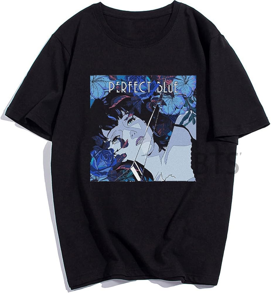Amazon | パーフェクトブルー日本のアニメの女の子のTシャツ黒人男性の
