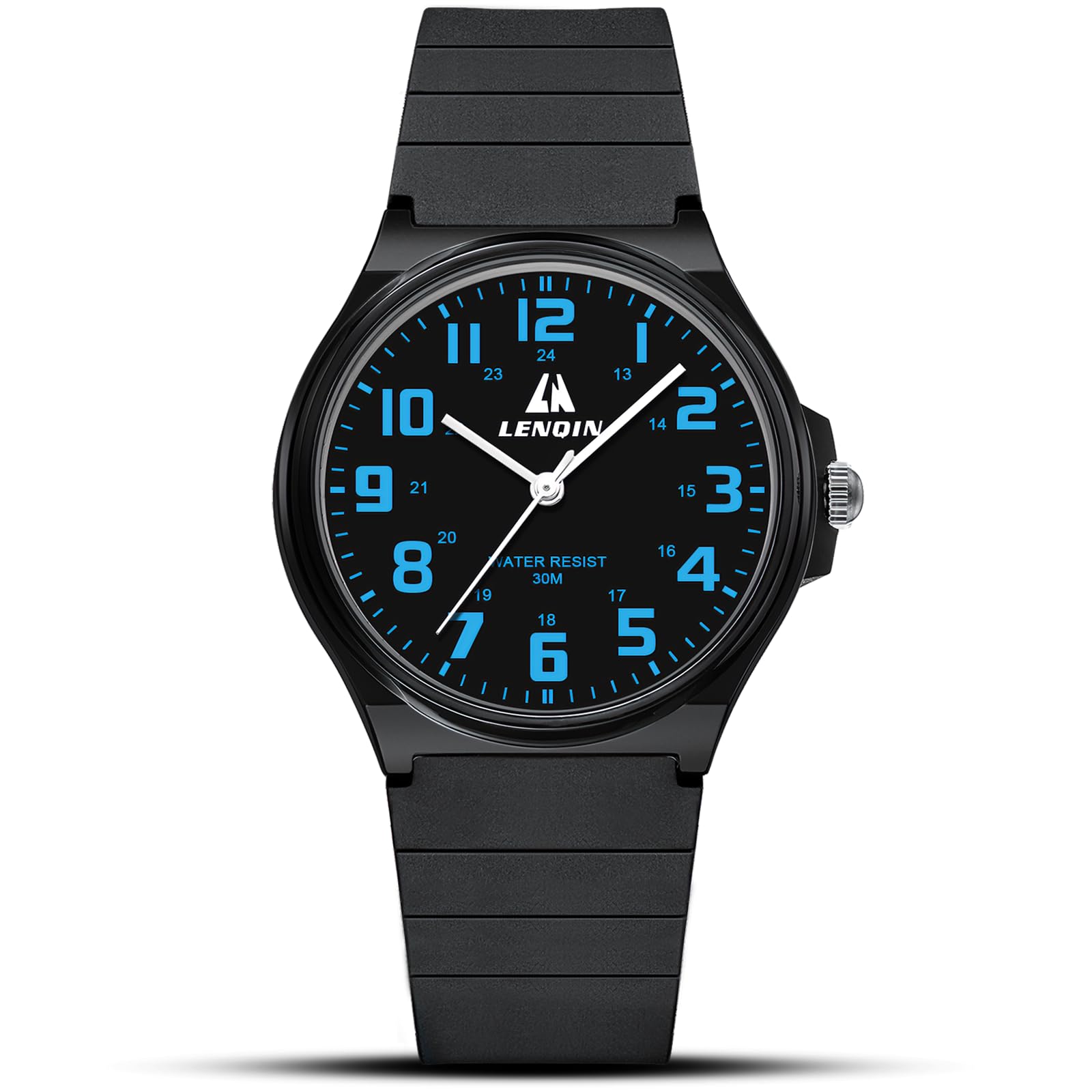 LN LENQIN Herren Uhr Edelstahl Uhren Herren Analog Quarz Armbanduhr 30M wasserdichte Mode Casual Uhr für Männer