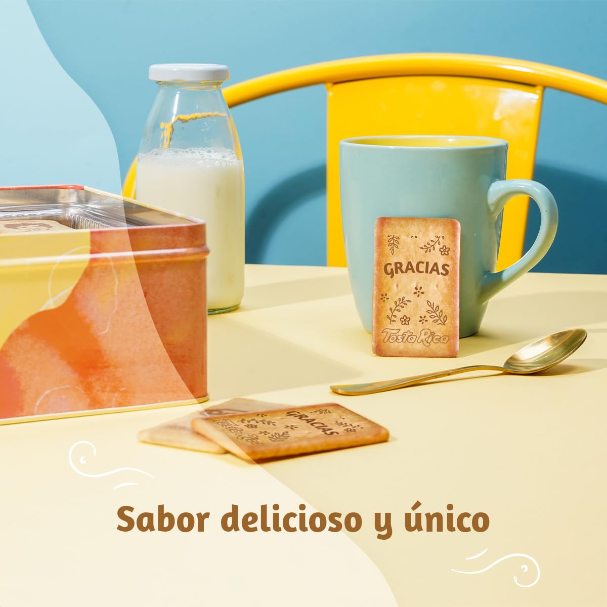My TostaRica - Galletas con mensaje “Te quiero” - Contenido: 30 Galletas Impresas con Dedicatoria - Regalo con Mensaje Impreso