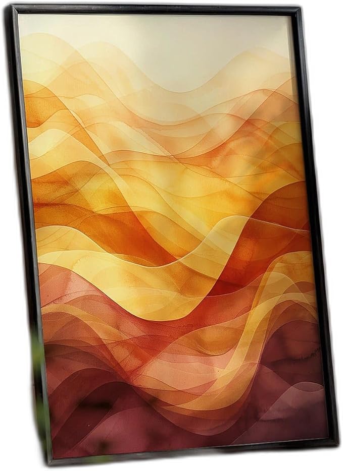 Sagittarius Zodiac Wall Art Print in fiery orange abstract boho style, a spiritual decor poster for living room or bedroom, modern astrology gift Da00020