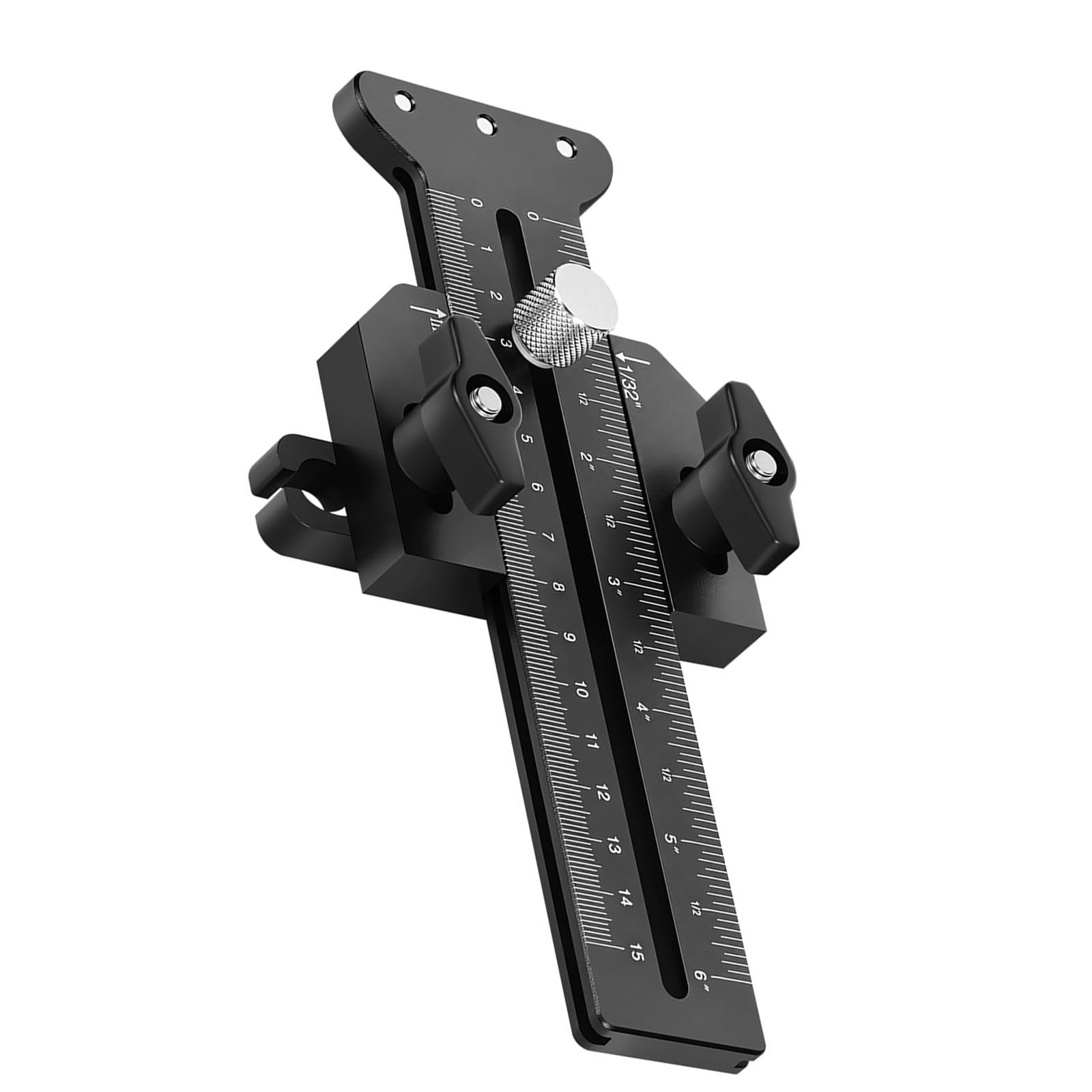 Woodworking Cutting Guide with Duals Locking Sliders for Accurate Sawed Positioning on T Track Workbenches Observed Fence Positioning Tool