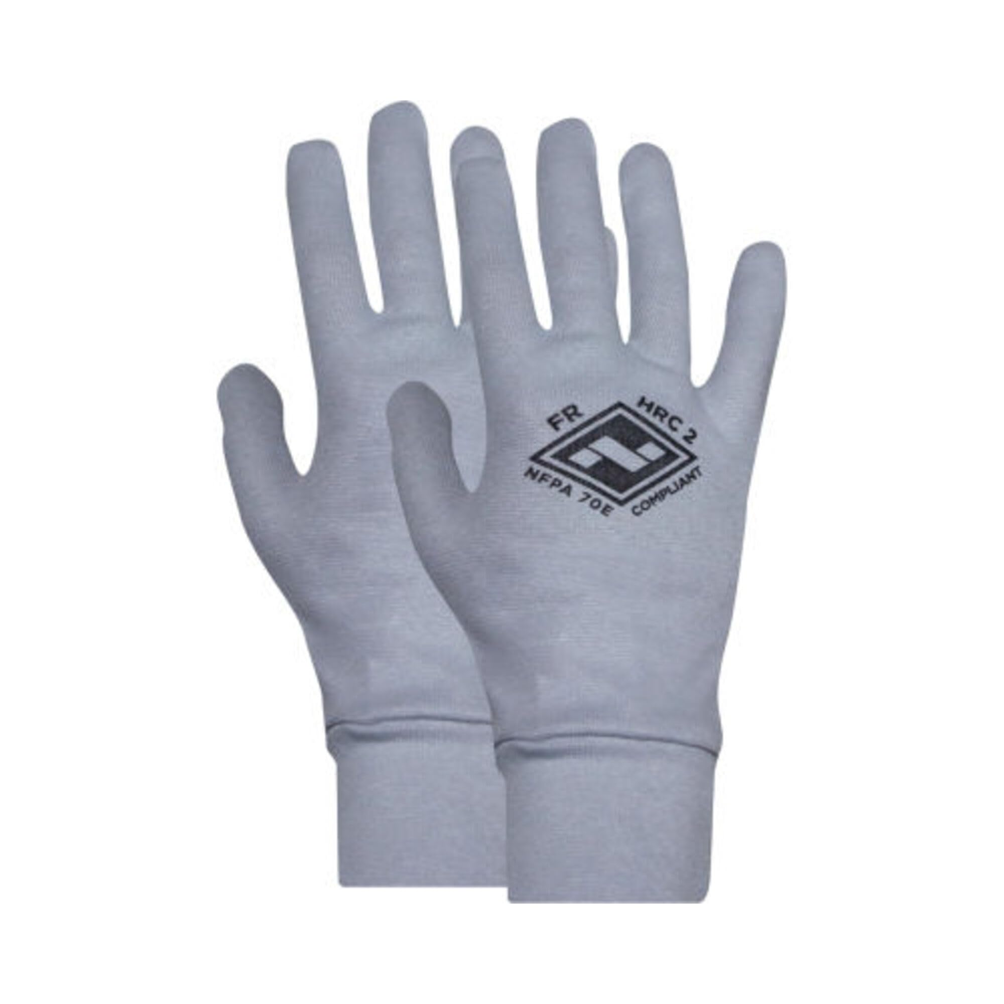 National Safety Apparel - G16RGRG - National Safety Apparel Regular Gray ArcGuard Flame Resistant Rib Knit 12 cal/cm Linesmens Glove Liner, ( Pair )