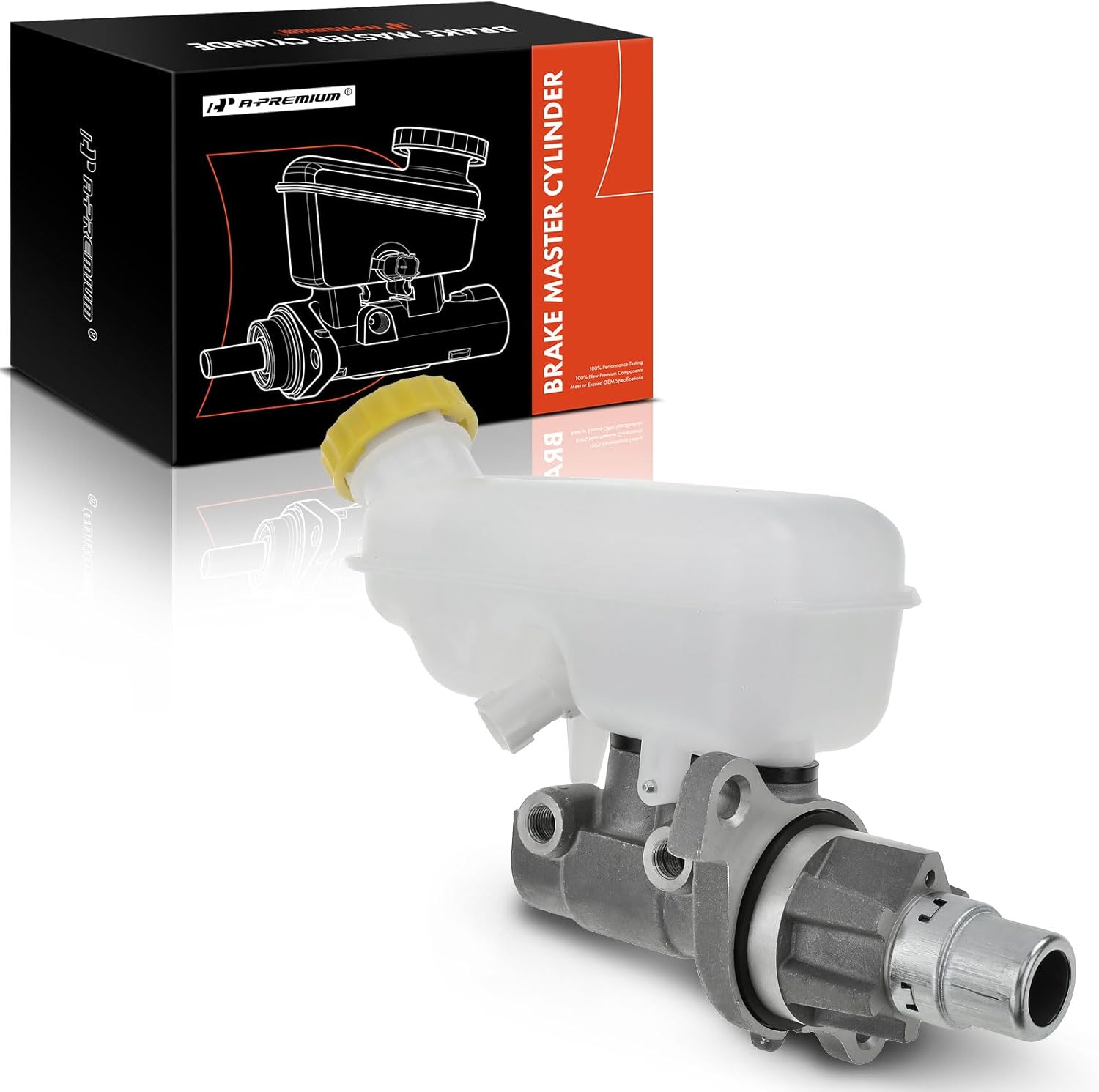 A-Premium Brake Master Cylinder with Reservoir and Cap Compatible with Chrysler, Dodge, Ram and Volkswagen Vehicles - Town & Country/Grand Caravan 09-15, C/V 12-15, Pacifica 07-08, Routan 09-12