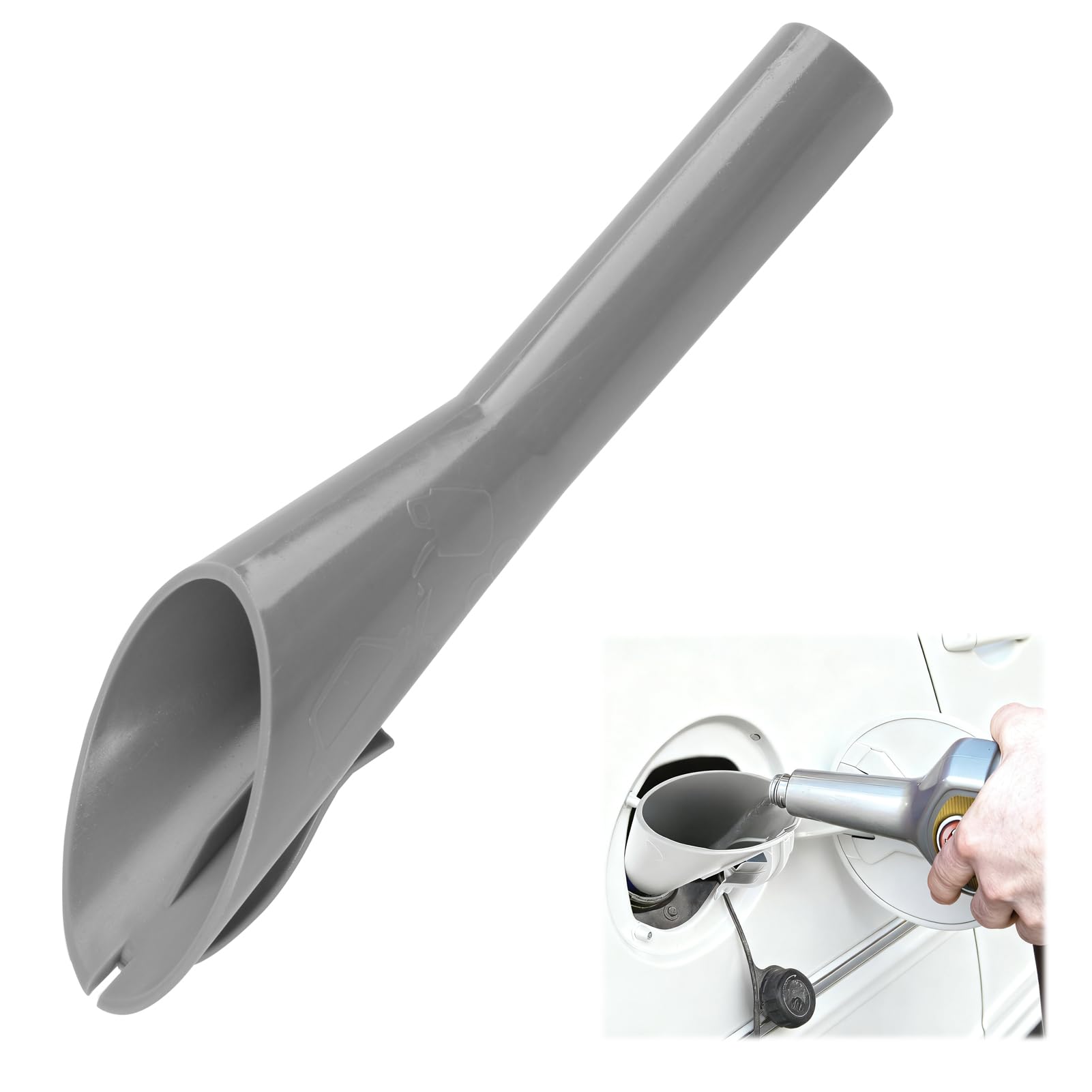 Lot De 2 Entonnoirs De Remplissage Essence Et Diesel - Entonnoir Carburant Universel Gris - Anti-Débordement