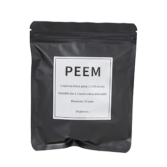 PEEM 5 Micron Filter Disc. 1.5-inch Stainless Steel Tube Extraction Special Filter Sheet. Color Restoration Column Filter Pad