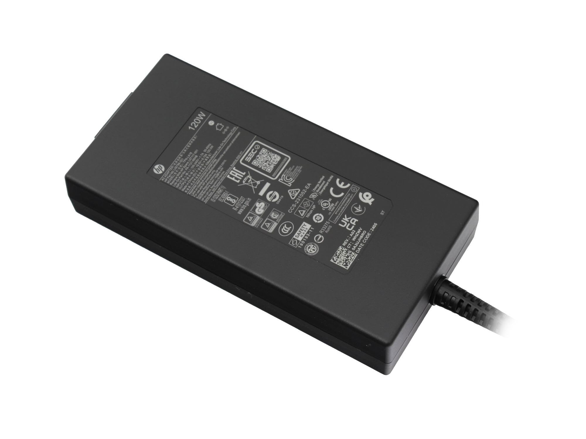 HP 906329-001 originale alimentatore 120 watt | forma sottile per Pavilion dv8000, Business Notebook NX8420, NX6315, NX6330, Compaq nx6325