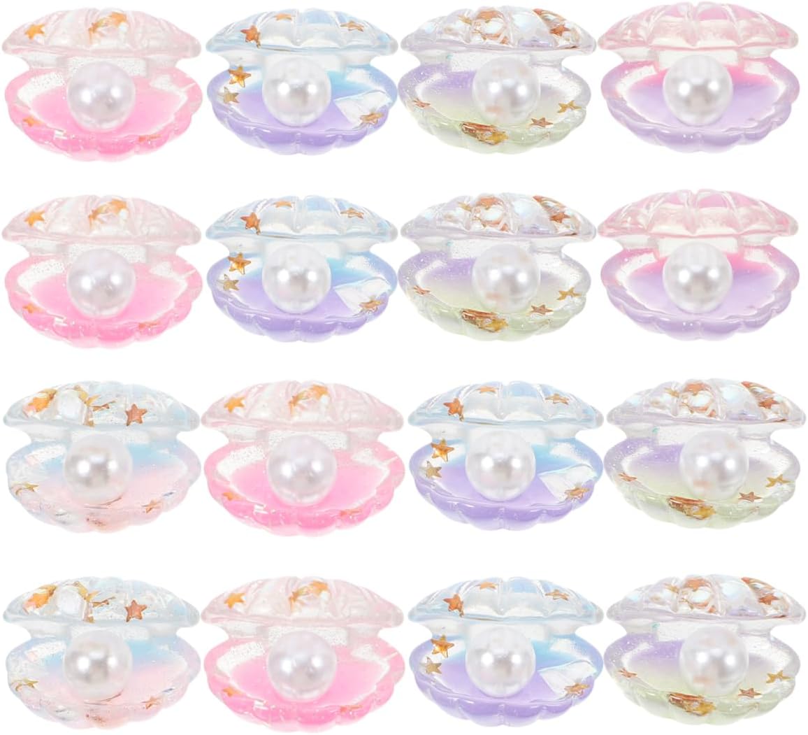 Garneck Shell Amazon.com: Garneck 16pcs Miniature Shell Pearl Charms Glow in The Dark ...