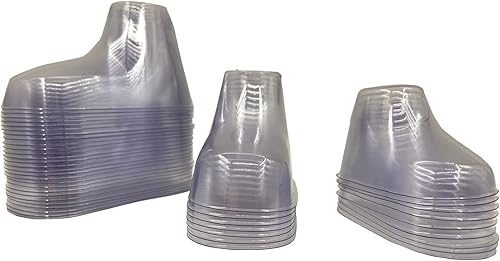 Exhibición de zapatos de bebé, botines de bebé, exhibición de calcetines de bebé, 90 unidades de 8, 9, 3.9 in, de plástico transparente, para pies