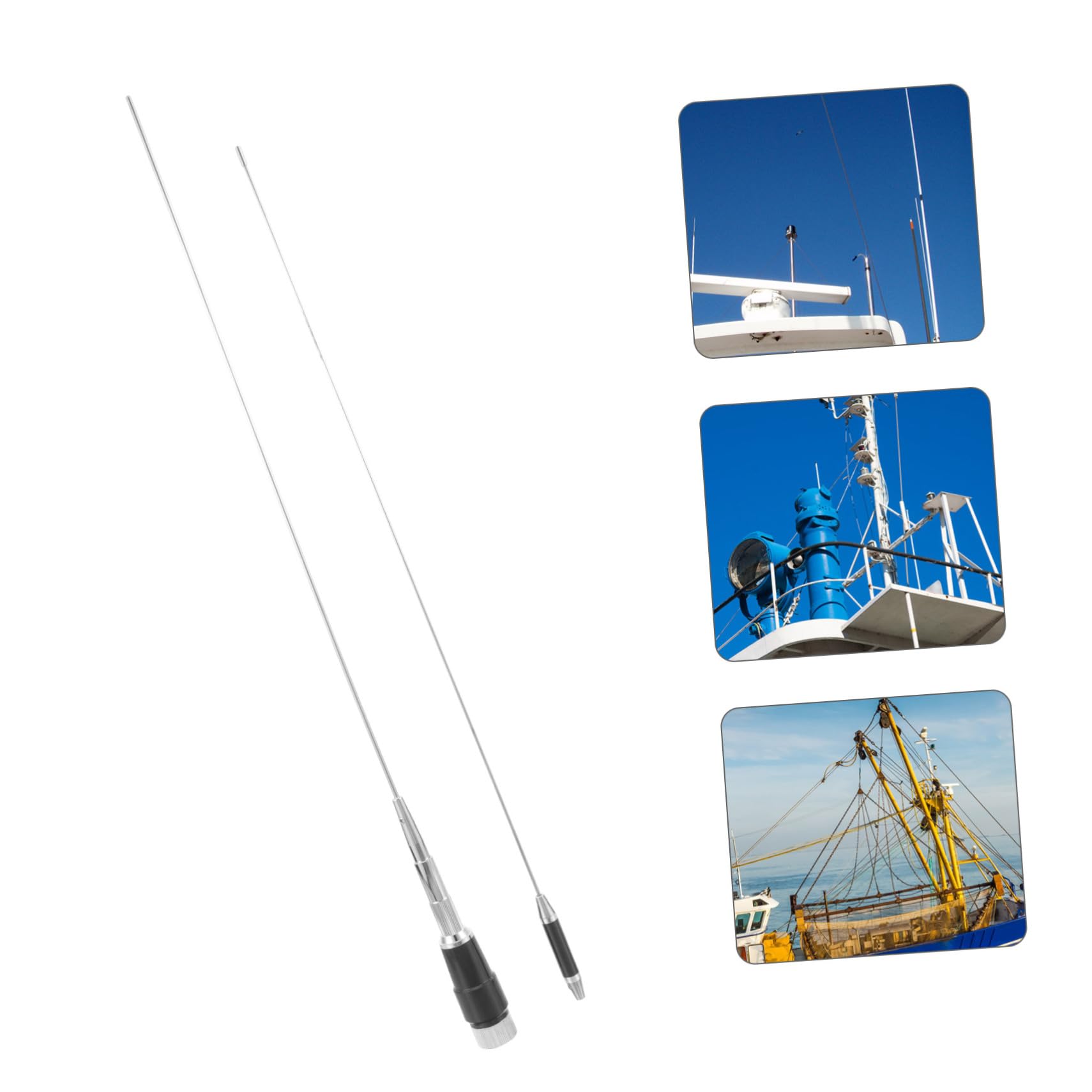 POPETPOP D'antenne Bande CB Marin Groupe Accessoires Radio Antenne Voiture Antenne Mobile pour Radio VHF Antenne pour Voiture Antenne CB Antenne CB De Remplacement Métal