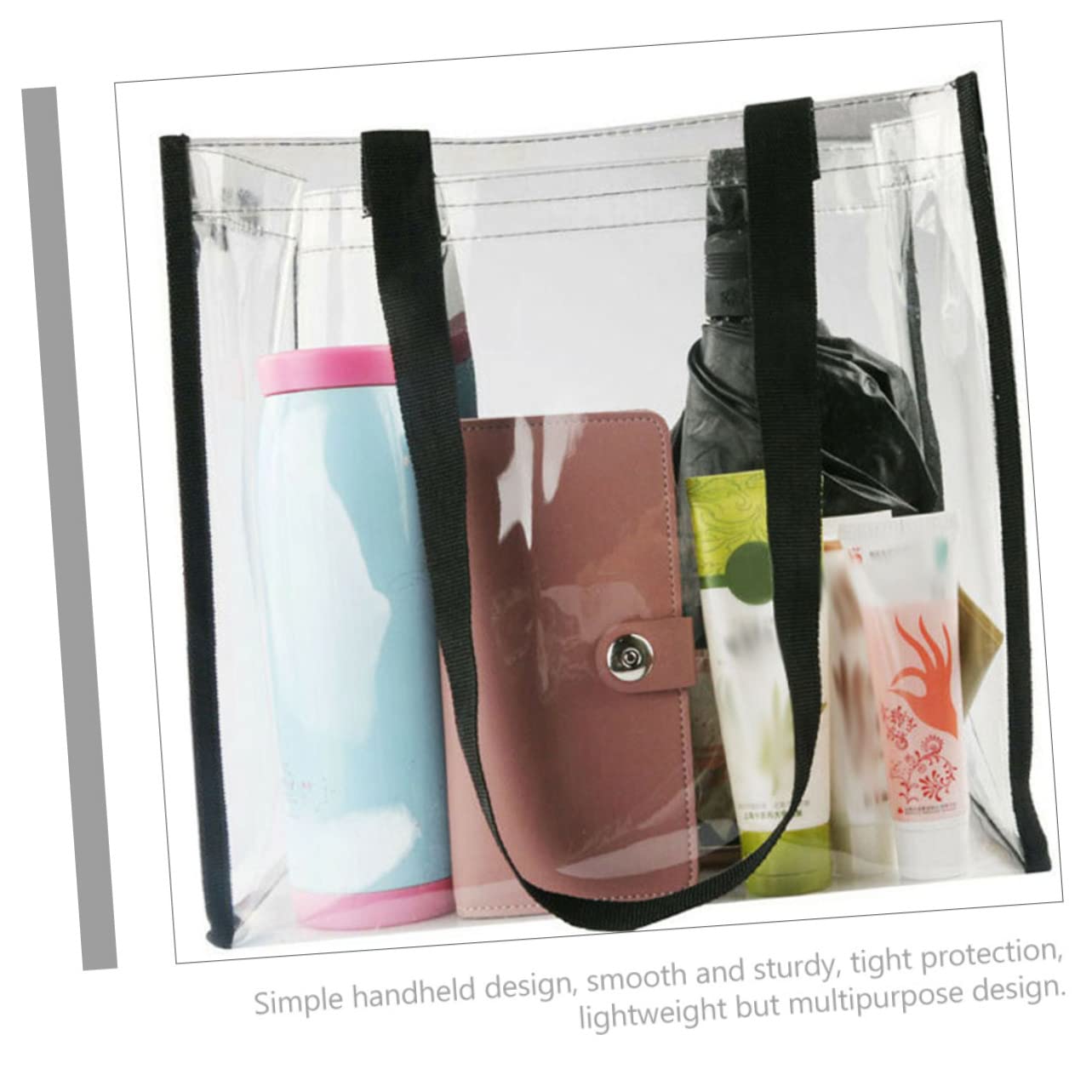 minkissy 2 Piezas Colgante Transparente Neceser de Viaje para Cosméticos Tote Bag Multifuncional