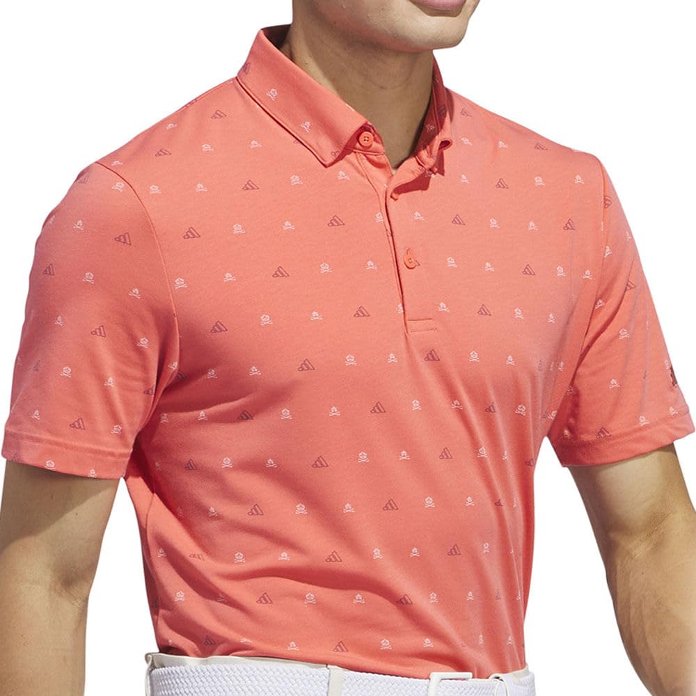 adidas Koszula golfowa Mężczyźni Go-to Mini-crest Print Polo Shirt