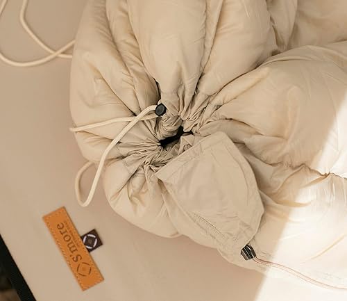 Miniatura 6 de S'more OKURUMI 1.3 lbs Ultralight 32-59F Down Sleeping Bag,Ultra Compact 628 Fill Power Envelope Sleeping Bag Great for Hiking, Backpacking, Cold