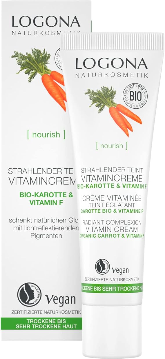 LOGONA Naturkosmetik Complexion Optimizing Vitamin Cream, with a slight tint gives skin an even ...