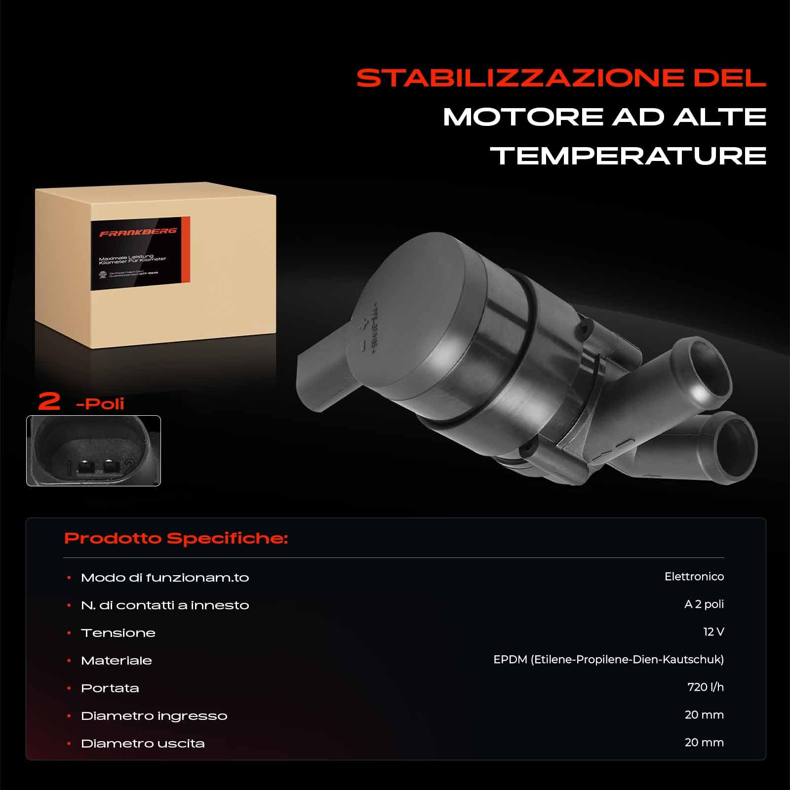 Frankberg Pompa dell'acqua ausiliaria 7N0965561B