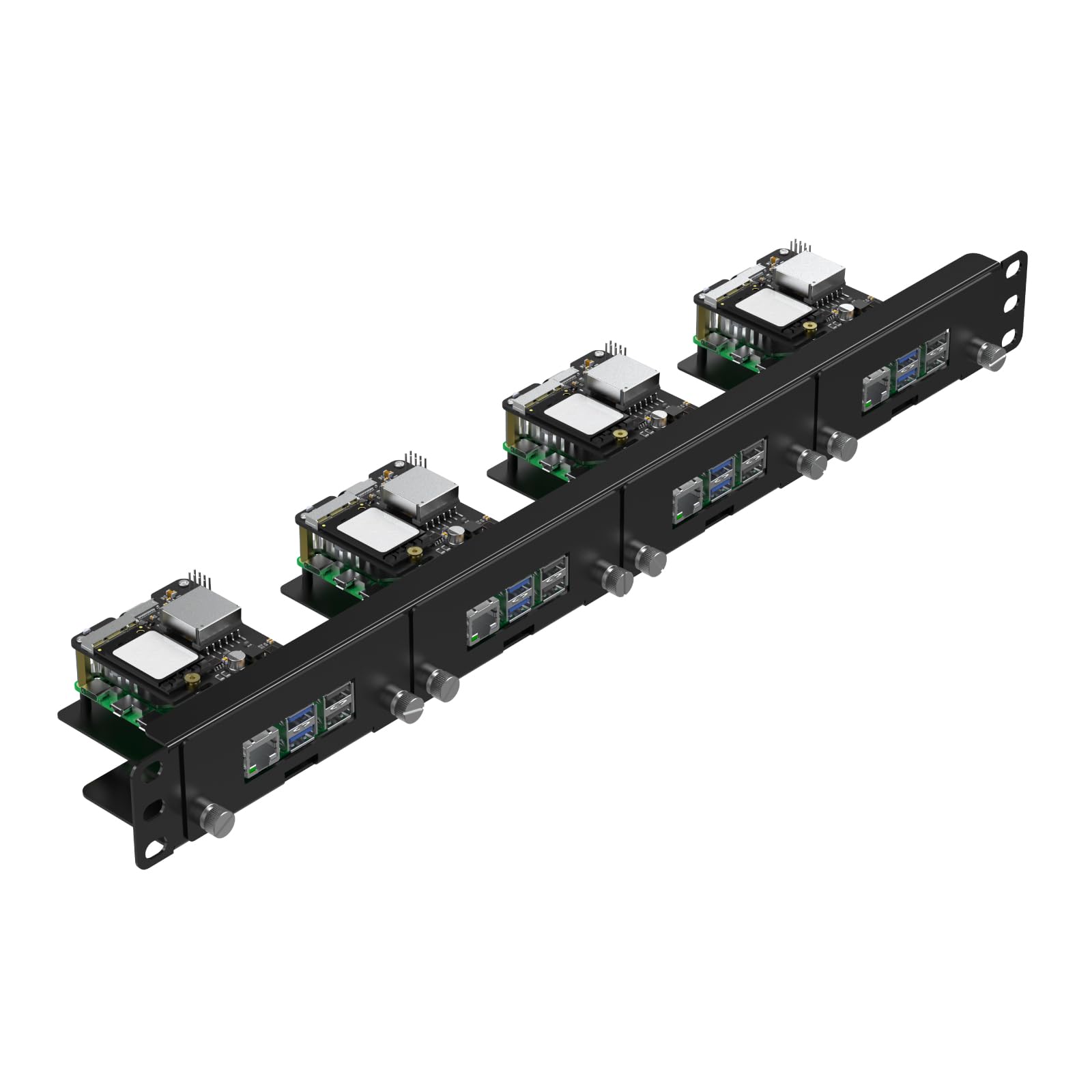 UCTRONICS Front Removable 1U Rack Mount with PoE Functionality, 19" Raspberry Pi 5 NVMe Rack with PCIe M.2 NVMe (2230/2242), IEEE 802.3af/at PoE+-picture-43