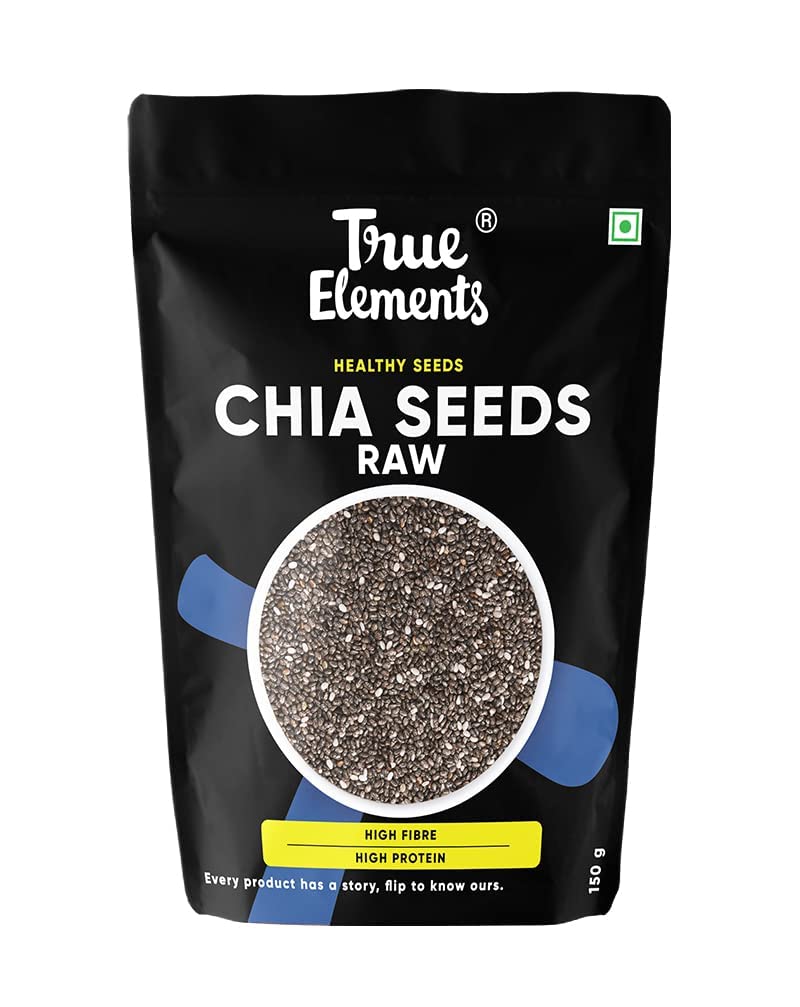 Chia Seeds 150g - Non-GMO and Fibre Rich Seeds | Omega-3 rich Seeds for Eating | Healthy Snacks | Best for Weight Management