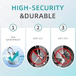 SFW Fingerprint Padlock, Bluetooth Pad Locks with Code, Water Resistant Smart Padlocks with Mobile App, Suitable for Gym, Sports Facilities, Bicycles, Schools, Luggage and Lockers