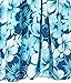 28 Palms Tropical Hawaiian Print Halter Shift Dress, Aqua/White Hibiscus Floral, US...