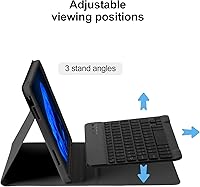 Vista 6 de BQSS Funda para iPad (A16) de 11ª y 10ª Generación con Teclado, Activación/Suspensión Automática, Funda con Teclado Bluetooth Inalámbrico
