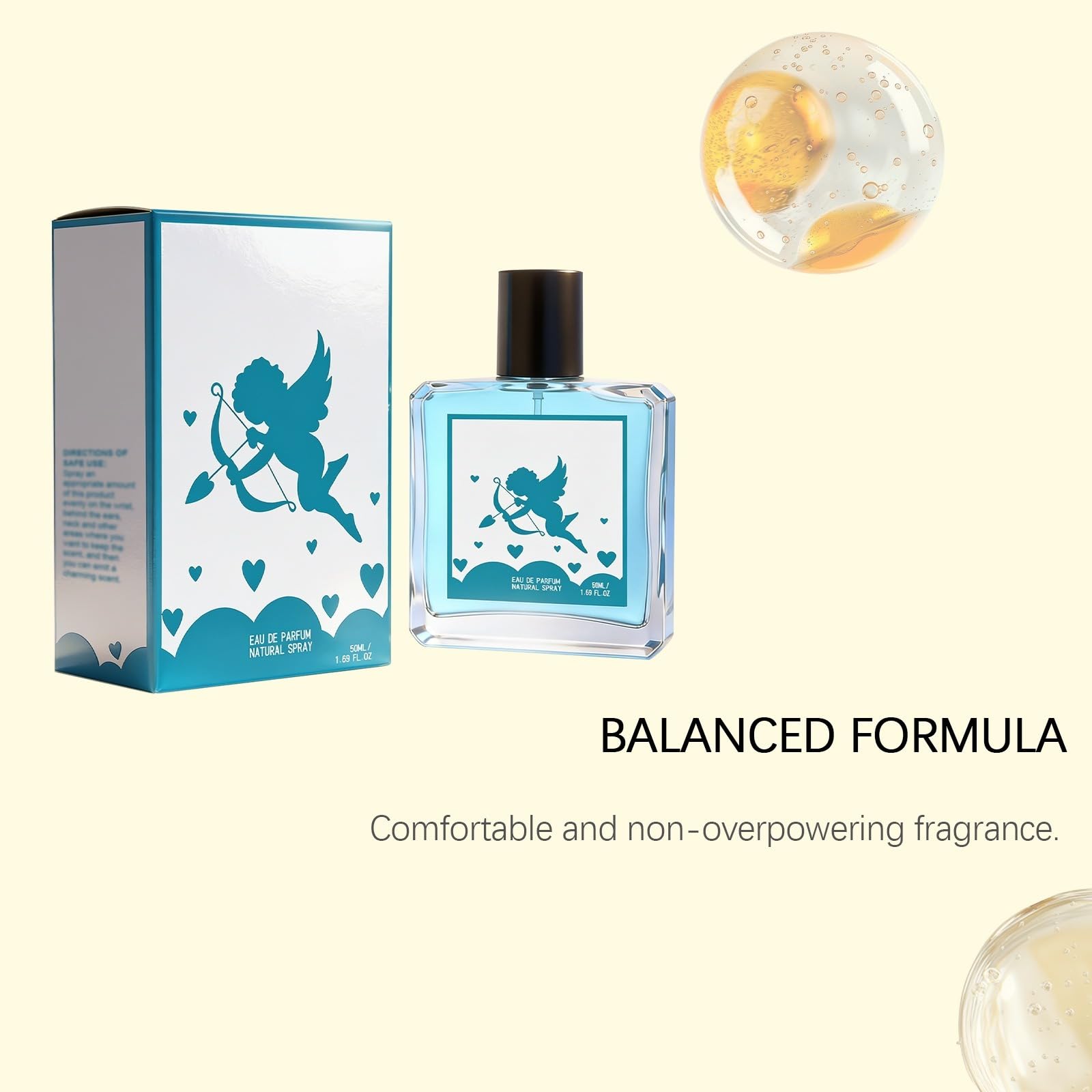 Colonia Uomo - Versione 3.0 - Fragranza ambrata legnosa - Profumo romantico e fresco maschile - per una fiducia e un fascino aumentato - 50 ml