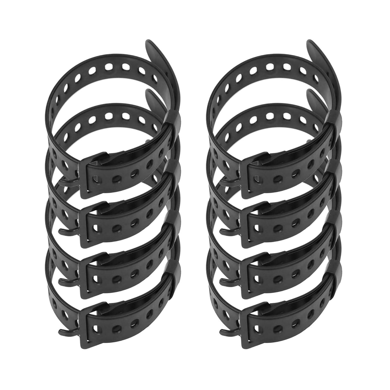 8Pcs Multipurpose Tie Straps for Camping Hiking Luggage and Water Bottles Multipurpose Utility Straps