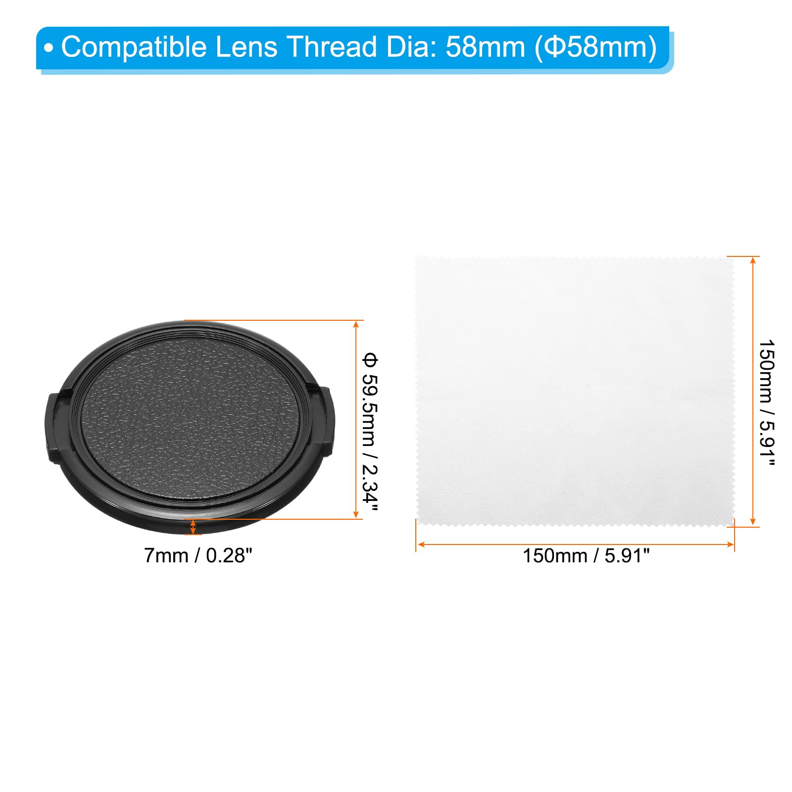 PATIKIL 58mm Lens Cap - Image 2